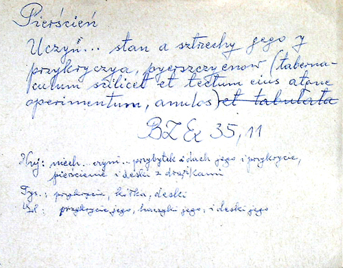 ręka J. Bala